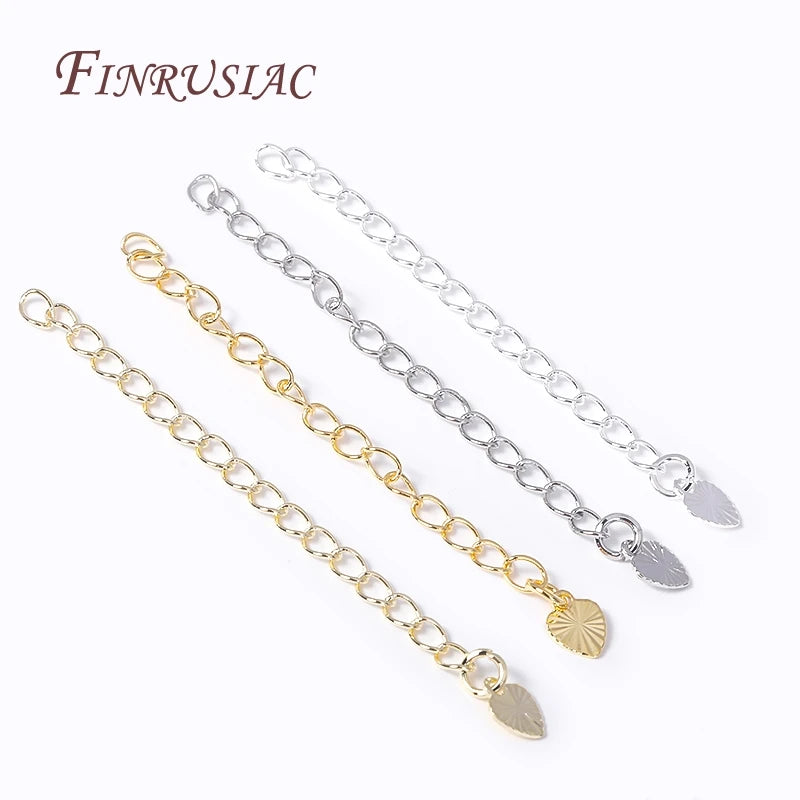 18K Chain Extender w/ Brass Metal Connectors DIY Necklace Bracelet Making