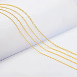 18K Plated Copper Bag Chain Semi-finished DIY Necklace Materials