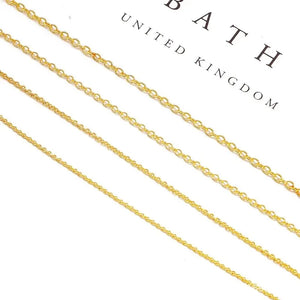 18K Plated Copper Bag Chain Semi-finished DIY Necklace Materials