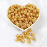 18K Plated Copper Hollow Bead DIY Necklace String Jewelry Separator