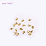 18K Plated Crimp Bracelet Stopper Beads, DIY Jewelry Supplies