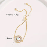 Evil Eye Charms Bracelet CZ Eye Girls Boho Party Jewelry