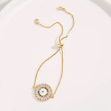 Evil Eye Charms Bracelet CZ Eye Girls Boho Party Jewelry