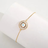 Evil Eye Charms Bracelet CZ Eye Girls Boho Party Jewelry