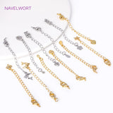 18K Plated Extension Chain With Lobster Clasps End for Jewelry Making