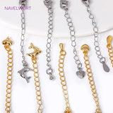 18K Plated Extension Chain With Lobster Clasps End for Jewelry Making