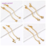 18K Plated Extension Chain With Lobster Clasps End for Jewelry Making