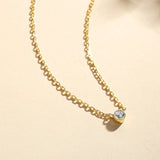 18k Plated Flower Moon Pearl Pendant Necklace for Woman