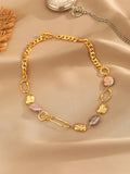 18K Pearl Necklace Chain For Women Wedding Engagement Gift