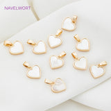 Heart/Bear Charms, Shell Hamsa Pendant, Jewelry Making Supplies