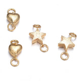 18K Plated Brass Magnet Clasp Heart Star Closure