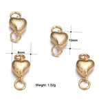18K Plated Brass Magnet Clasp Heart Star Closure