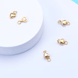 18K Plated Brass Magnet Clasp Heart Star Closure