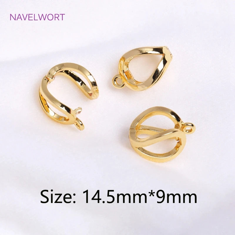 18K Plated Hinged Necklace Enhancer with Ring