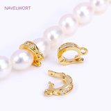 18K Plated Zircon Pendant Enhancer for Necklace Making