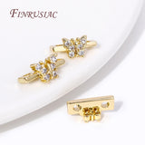 18K Plated Zircon Separators for DIY Beading Jewelry