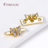 18K Plated Zircon Separators for DIY Beading Jewelry