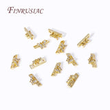 18K Plated Zircon Separators for DIY Beading Jewelry