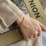 Colorful Zirconia Bracelet 925 Sterling Silver Women's Jewelry