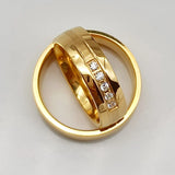 18K Plated Couple Wedding Band Set for Women Men