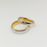 18K Plated Couples Rings Set Wedding Band Engagement Western Jewelry