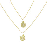 18K Plated Evil Eye 925 Silver Necklace