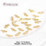 18K Plated Zircon Flower Spacer Bars for Jewelry Making
