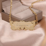 18K Plated Tiny Name Necklace - Stainless Steel Jewelry