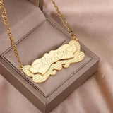 18K Plated Tiny Name Necklace - Stainless Steel Jewelry