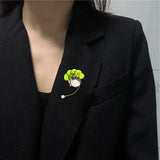 18K Plated Baroque Pearl Vintage Brooch for Dress