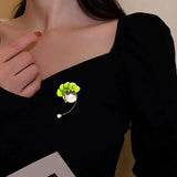 18K Plated Baroque Pearl Vintage Brooch for Dress