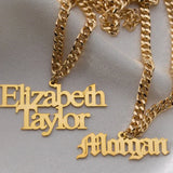 Old English Personalized Gothic Name Necklace Stainless Steel Never Fade