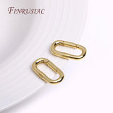 18K Plated Carabiner Spring Clasps Push Gate Lock Jewelry Clasp
