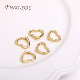 18K Plated Carabiner Spring Clasps Push Gate Lock Jewelry Clasp