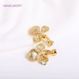 18K Plated Pearl Clasps Fastener DIY Jewelry Accessories Zircon Inlay Connectors