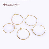 18K Plated Round Earring Hoops Ear Wire for DIY Earring Making