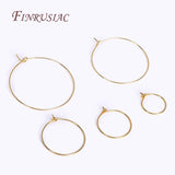 18K Plated Round Earring Hoops Ear Wire for DIY Earring Making
