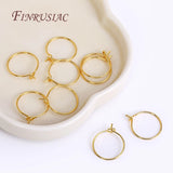 18K Plated Round Earring Hoops Ear Wire for DIY Earring Making