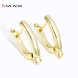 18K Plated Shvenzy Earwire Earring Clasps Findings For Earring Making