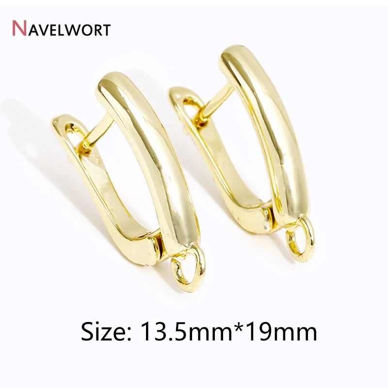 18K Plated Shvenzy Earwire Earring Clasps Findings For Earring Making
