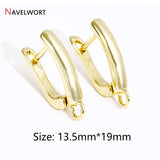 18K Plated Shvenzy Earwire Earring Clasps Findings For Earring Making