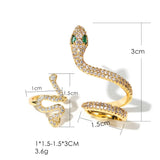 18K Plated Snake Ear Cuff Clip Earrings