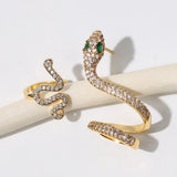 18K Plated Snake Ear Cuff Clip Earrings
