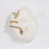 18K Plated Snake Ear Cuff Clip Earrings