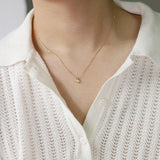 Geometric Cubic Zircon Pendant Necklace for Women