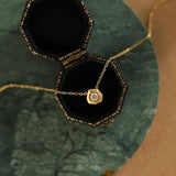 Geometric Cubic Zircon Pendant Necklace for Women