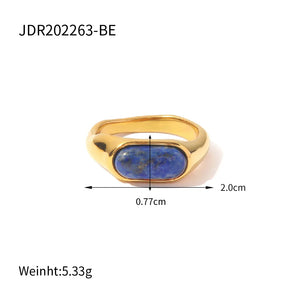 Vintage Geometric Wedding Ring for Women Natural Gemstones