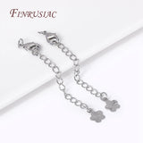 18K Plated Star Heart Shape Necklaces End Extension Tail Chain