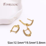 18K Plated Zircon Earwires for Earring DIY
