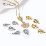 18K Plated Zircon-Set Pendant Bail for DIY Jewelry Making